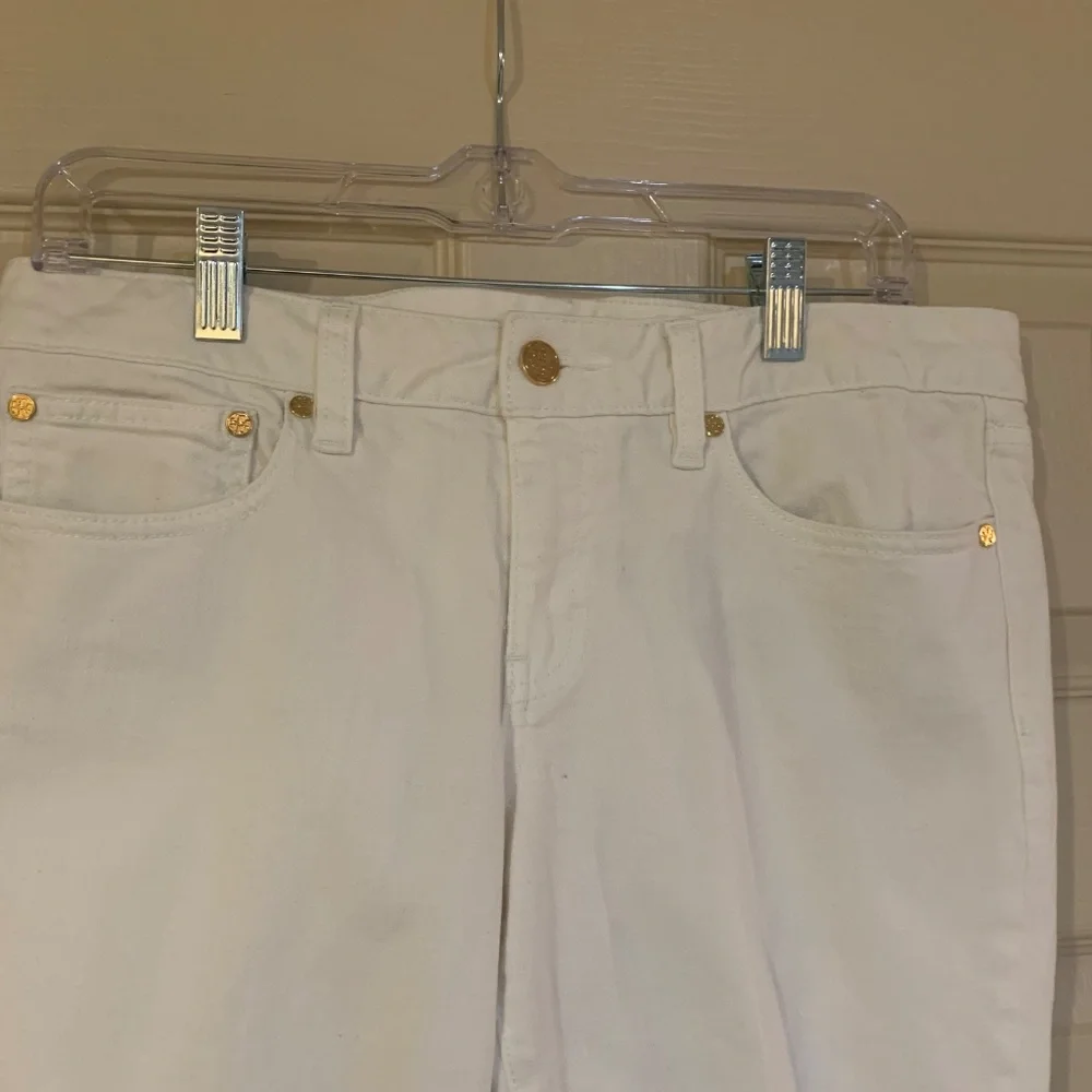 Tory Burch White 5 pkt Super Skinny Jeans sz 30